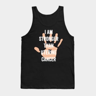 uterine cancer survivor - peach ribbon awareness month - gynecological cancer Tank Top